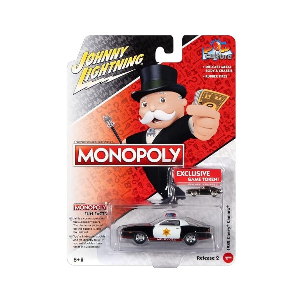 MONOPOLY 1982 CHEVROLET CAMARO (EXCLUSIVE TOKEN) 1/64 - 2