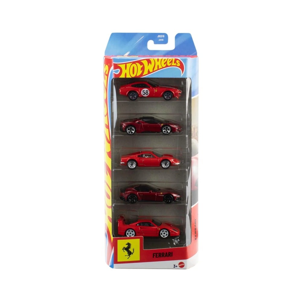 HOT WHEELS TOY FERRARI 5-PACK 1/64 - 4