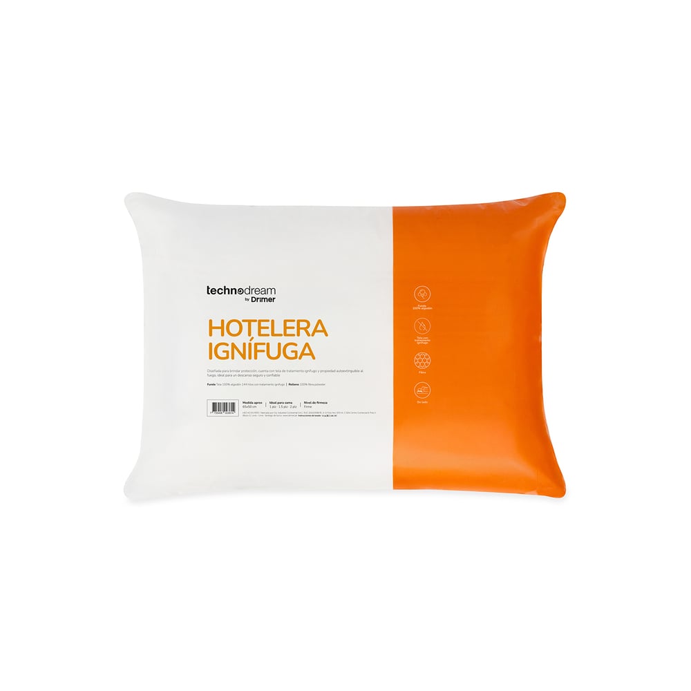 ALMOHADA HOTELERA IGNÍFUGA 65X50CM - 1