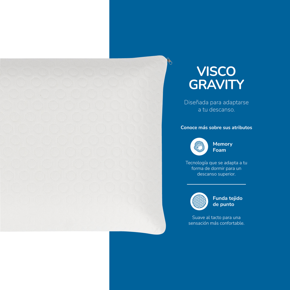 ALMOHADA VISCO GRAVITY TECHNODREAM 60X40CM - 4