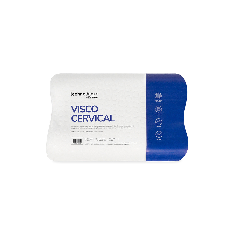 ALMOHADA VISCO CERVICAL 49X30CM - 1