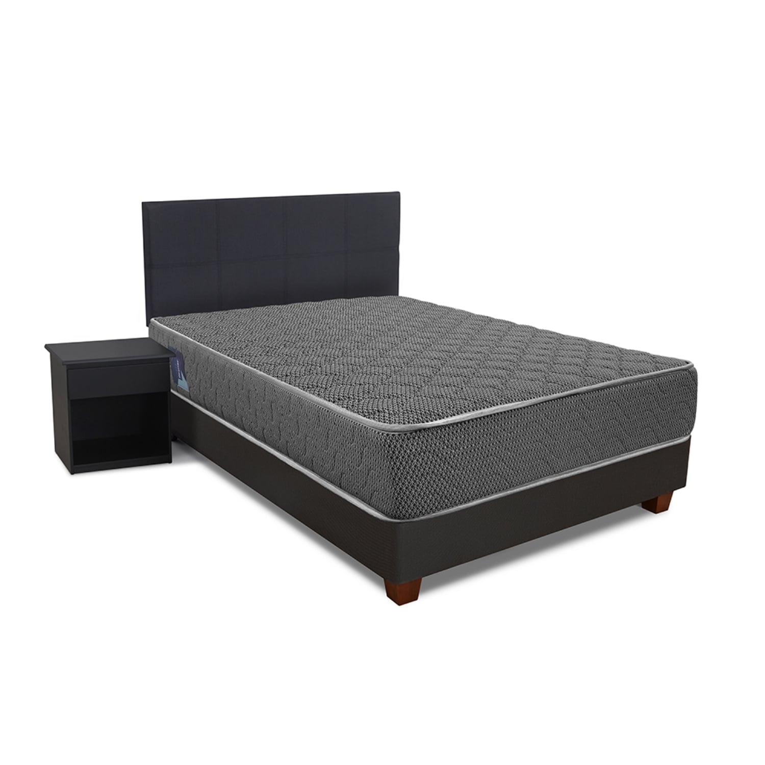 JUEGO DE DORMITORIO ECHO ORION BLACK 1.5 PLZ - 1