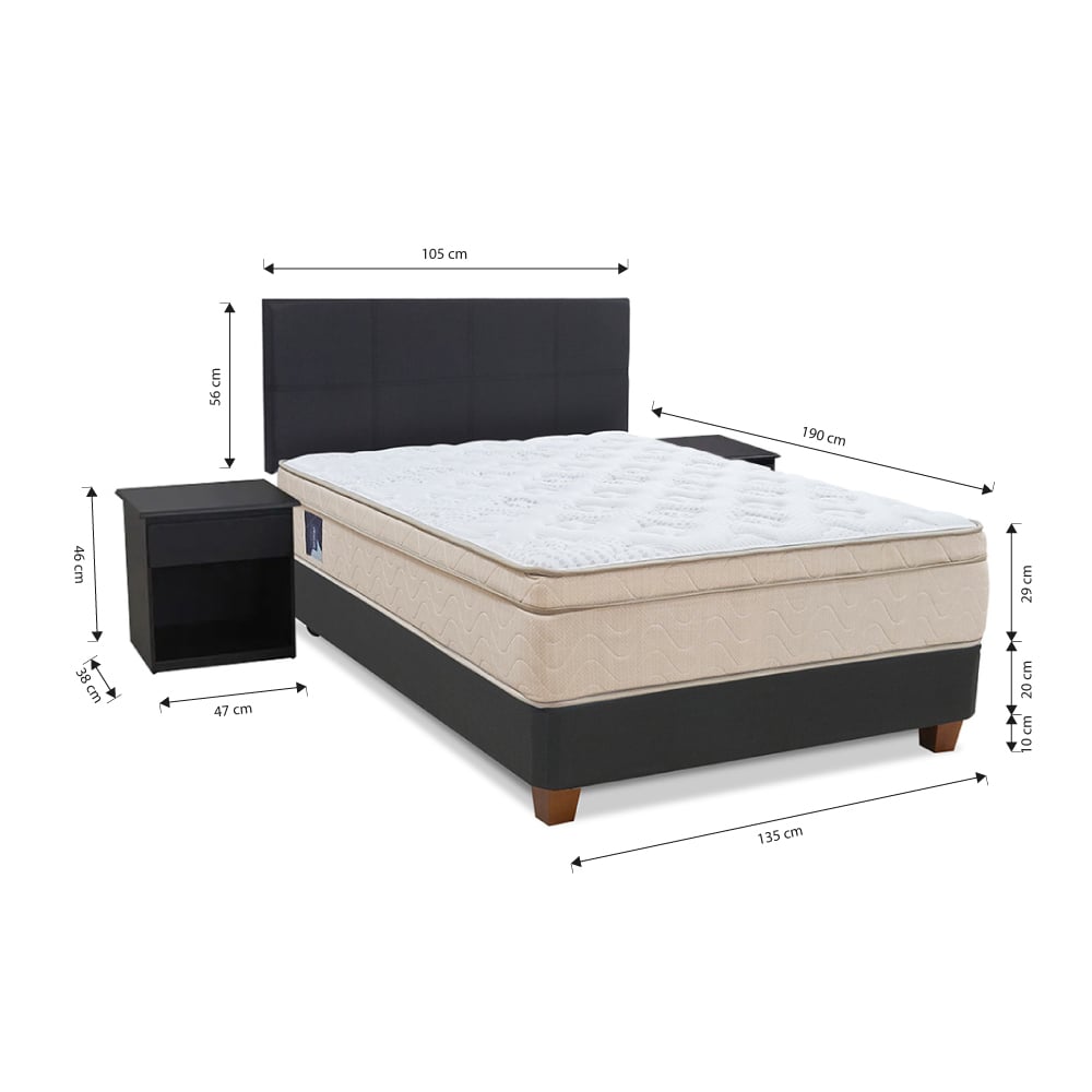 JUEGO DE DORMITORIO ECHO SUPER NOVA 2 PLAZAS - 3