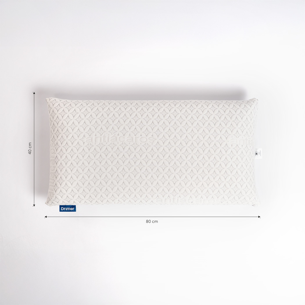 PACK X2 ALMOHADAS VISCO ANTIÁCAROS KING 80X40CM - 4
