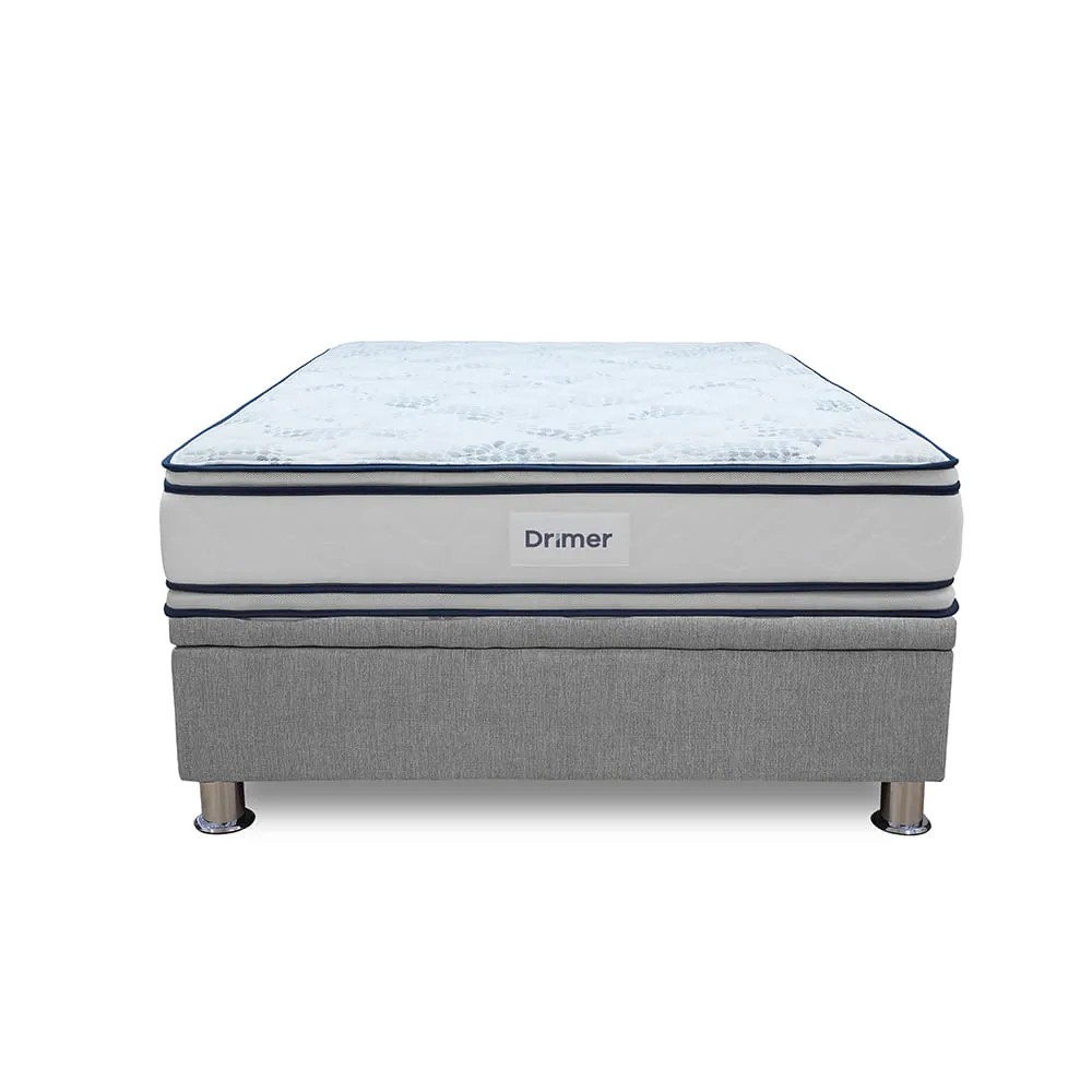 CAMA PRACTIBOX ANTISTRESS FIAMMA | 2 PLAZAS GRIS PLATA - 2