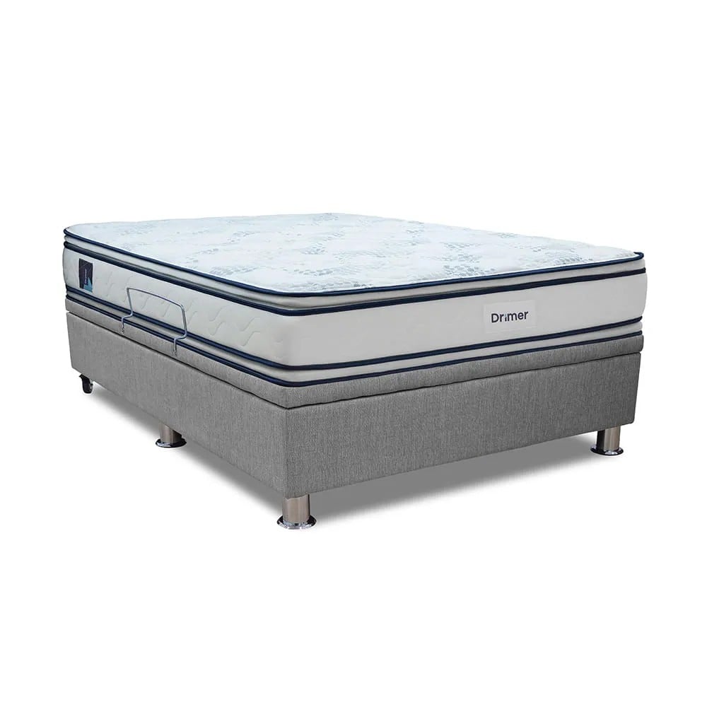 CAMA PRACTIBOX ANTISTRESS FIAMMA | QUEEN GRIS PLATA - 3
