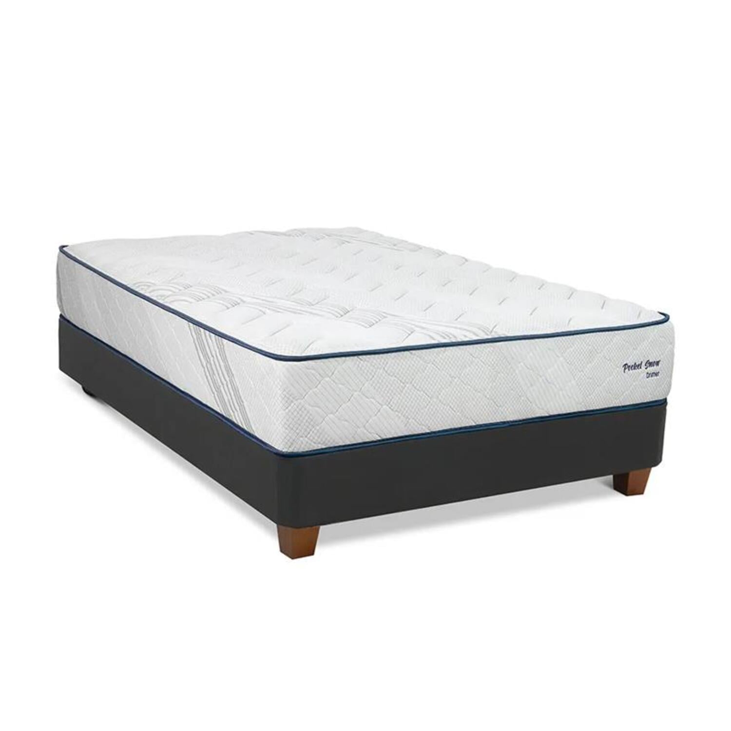 CAMA AMERICANA POCKET SNOW 1.5 PLAZAS - 1