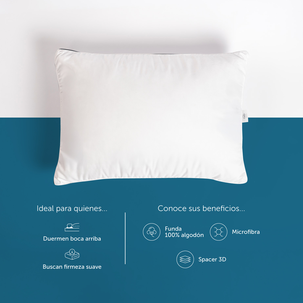 ALMOHADA MICROFIBRA VENTUS ESTÁNDAR 70X50 CM - 4