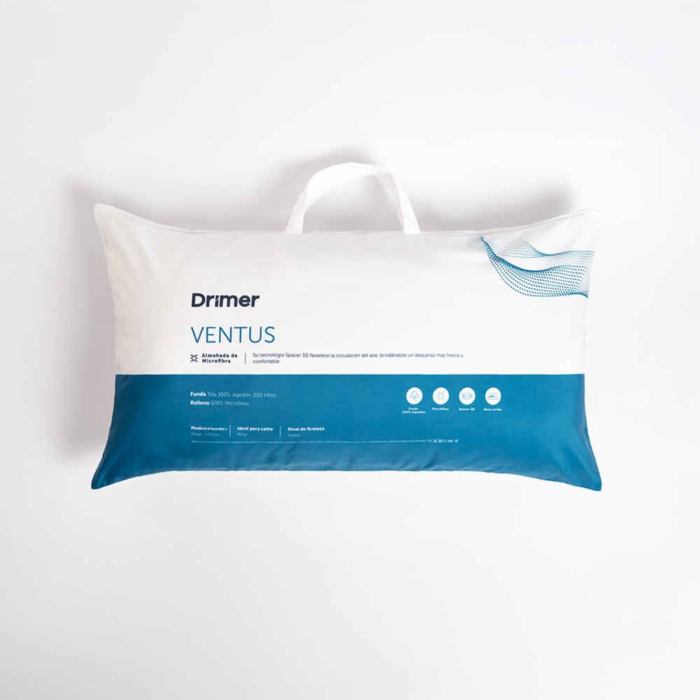 ALMOHADA MICROFIBRA VENTUS KING 90X50 CM - 1