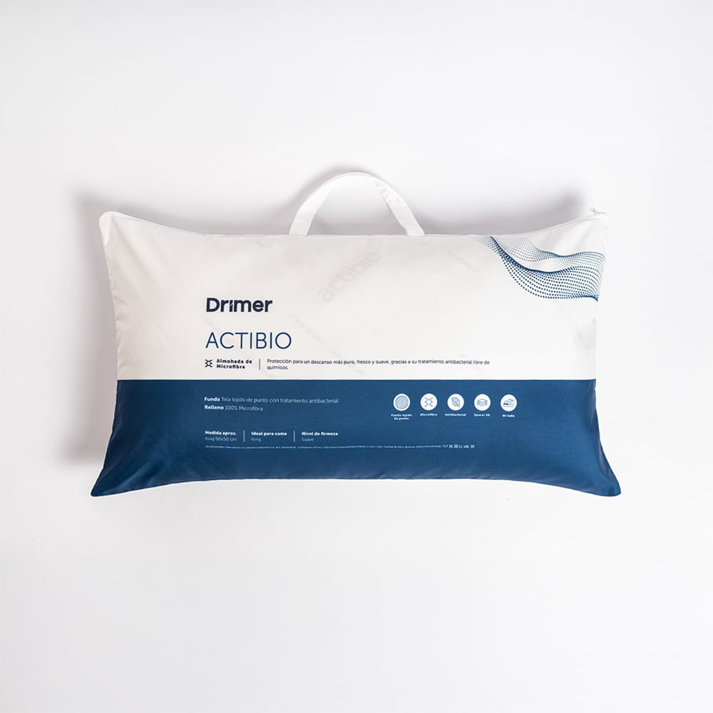 ALMOHADA MICROFIBRA ACTIBIO KING 90X50 CM - 1