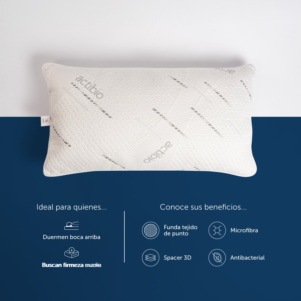 ALMOHADA MICROFIBRA ACTIBIO KING 90X50 CM - 4