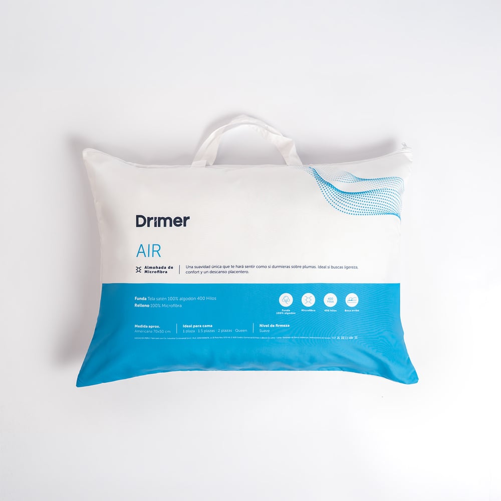 ALMOHADA MICROFIBRA AIR ESTÁNDAR 70X50 CM - 1