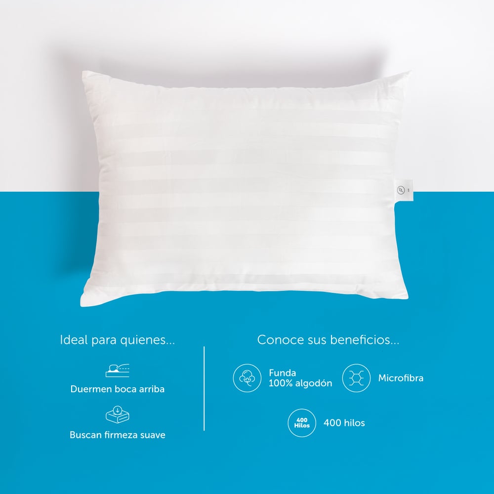 ALMOHADA MICROFIBRA AIR ESTÁNDAR 70X50 CM - 4