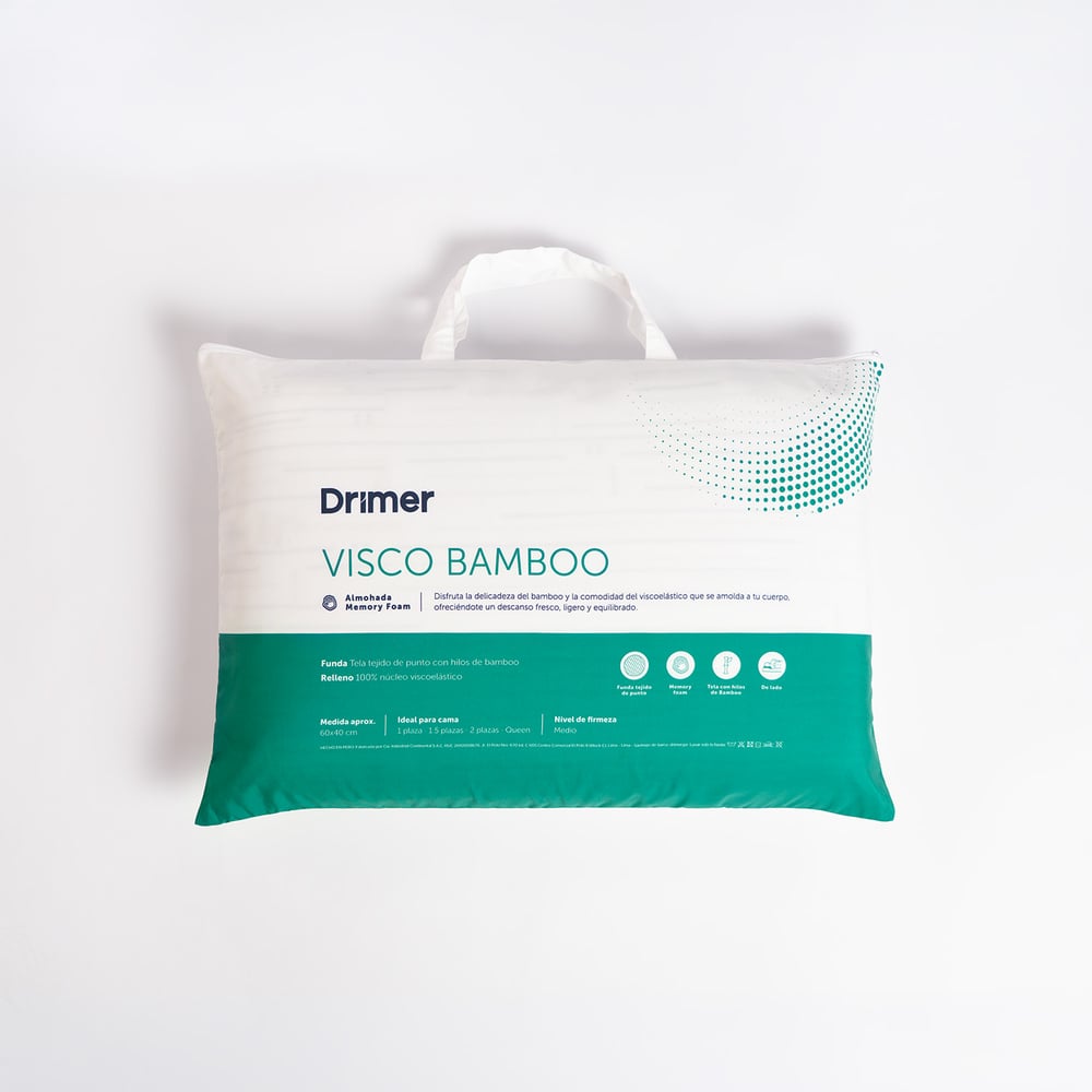 ALMOHADA VISCO BAMBOO ESTÁNDAR 60X40 CM - 1