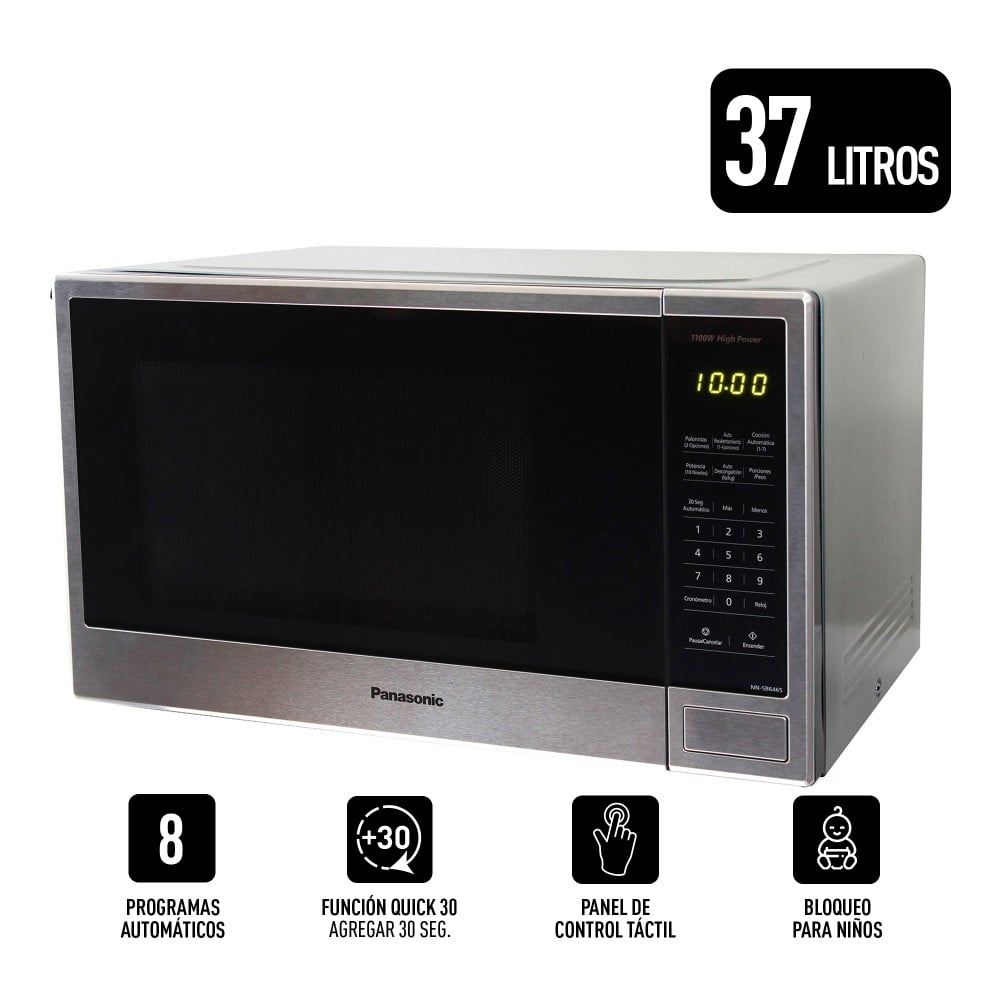 MICROONDAS PANASONIC 25 LT NN-SB646SRPK NEGRO - 1