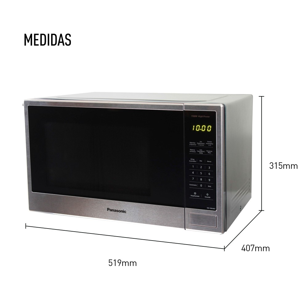 MICROONDAS PANASONIC 25 LT NN-SB646SRPK NEGRO - 2