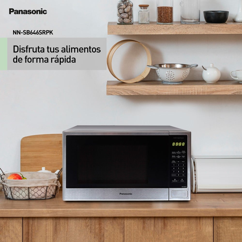 MICROONDAS PANASONIC 25 LT NN-SB646SRPK NEGRO - 4