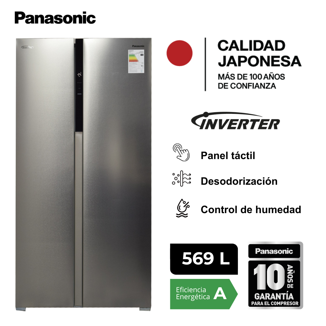 REFRIGERADORA PANASONIC 569 L SIDE BY SIDE BS94 - 1