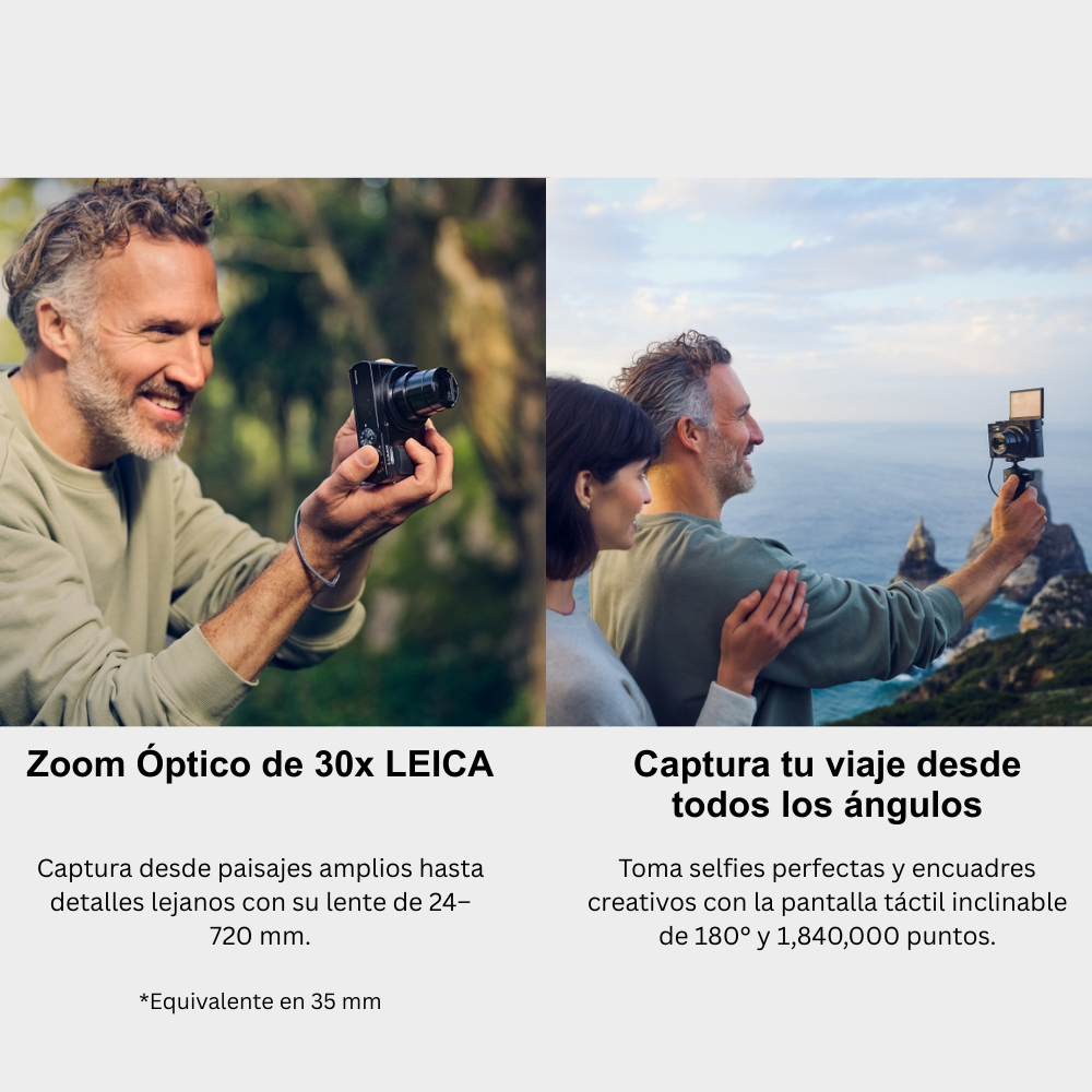 CÁMARA LUMIX DC‑ZS99 DIGITAL SUPERZOOM 30X 20.3 MP 4K CON LENTE 24‑720MM PLATEADO - 5