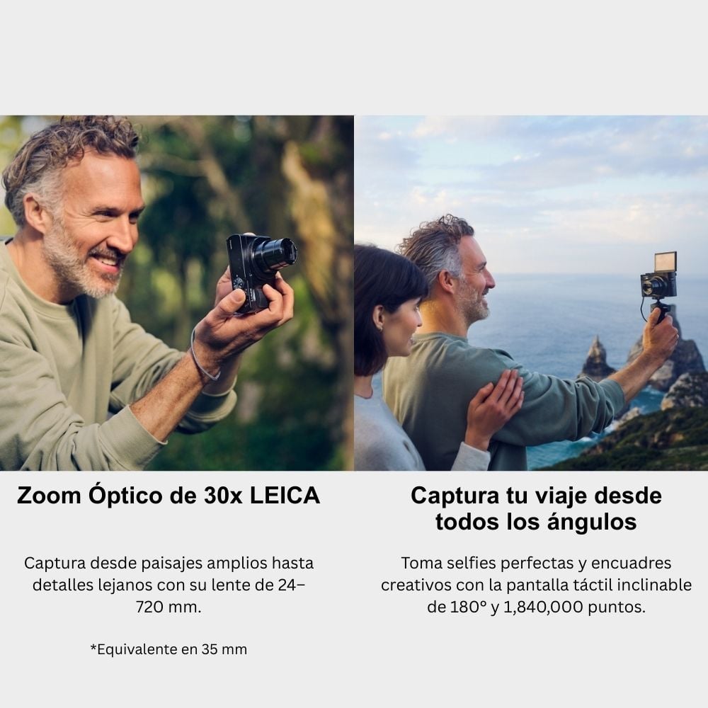 CÁMARA LUMIX DC‑ZS99 DIGITAL SUPERZOOM 30X 20.3 MP 4K CON LENTE 24‑720MM NEGRO - 4