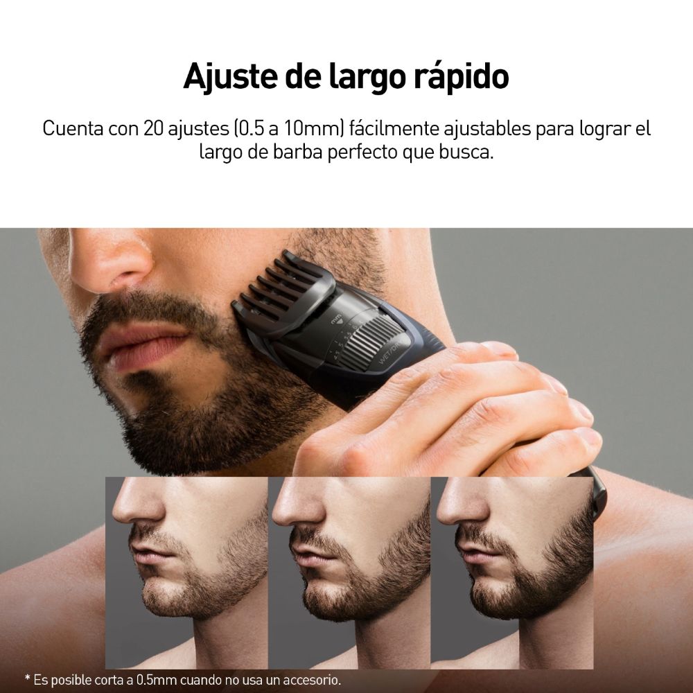 PANASONIC RECORTADORA DE BARBA CON 20 AJUSTES ER-GB44-H503 - 5
