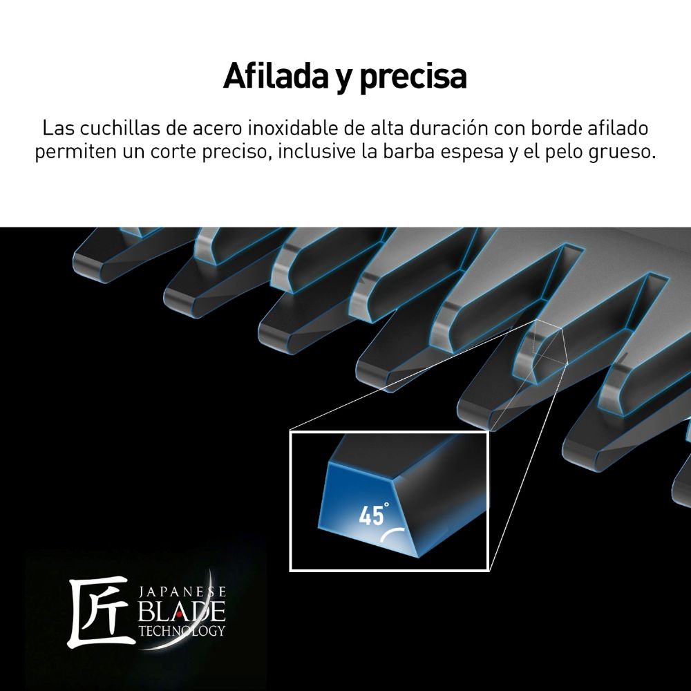 PANASONIC RECORTADORA DE BARBA CON 20 AJUSTES ER-GB44-H503 - 6