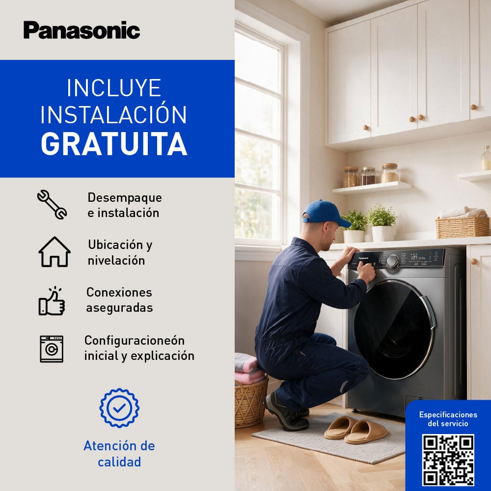 LAVASECA PANASONIC 13KG / 8KG CARGA FRONTAL NA-S26MK1LPE - 10