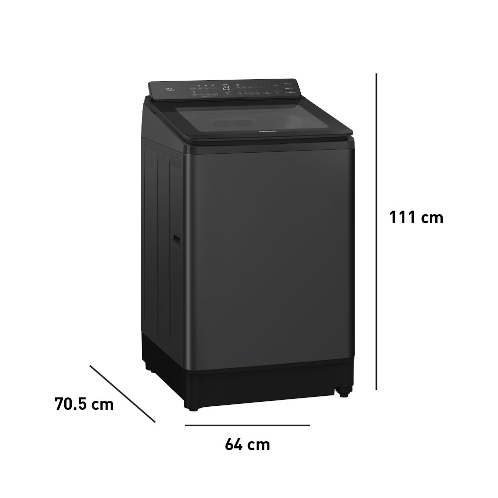 LAVADORA PANASONIC NA-FD17X3BRH POWER WASH SERIES 17 KG TD INVERTER - 4
