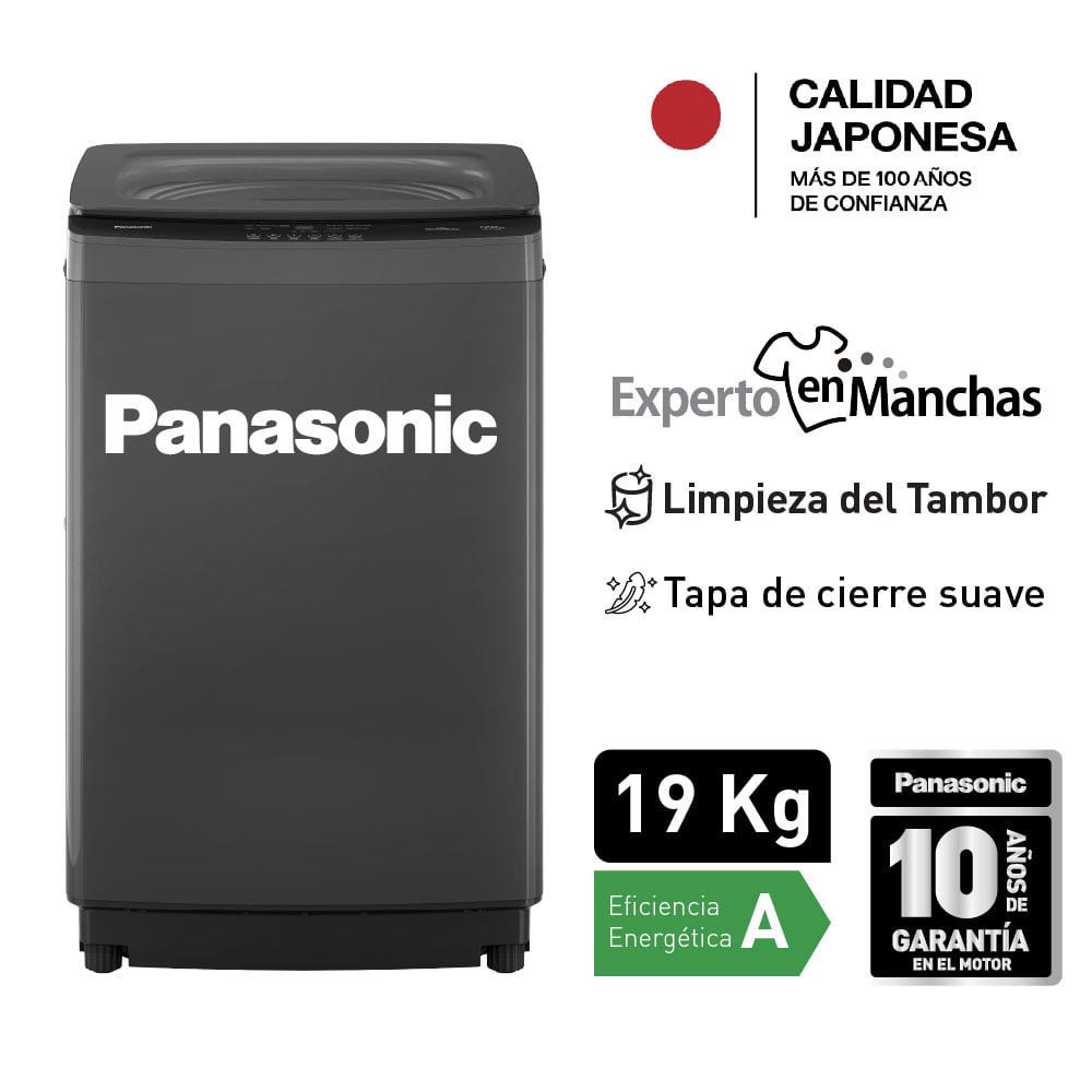 LAVADORA PANASONIC 19KG NA-F19JB1BRH CARGA SUPERIOR - 1