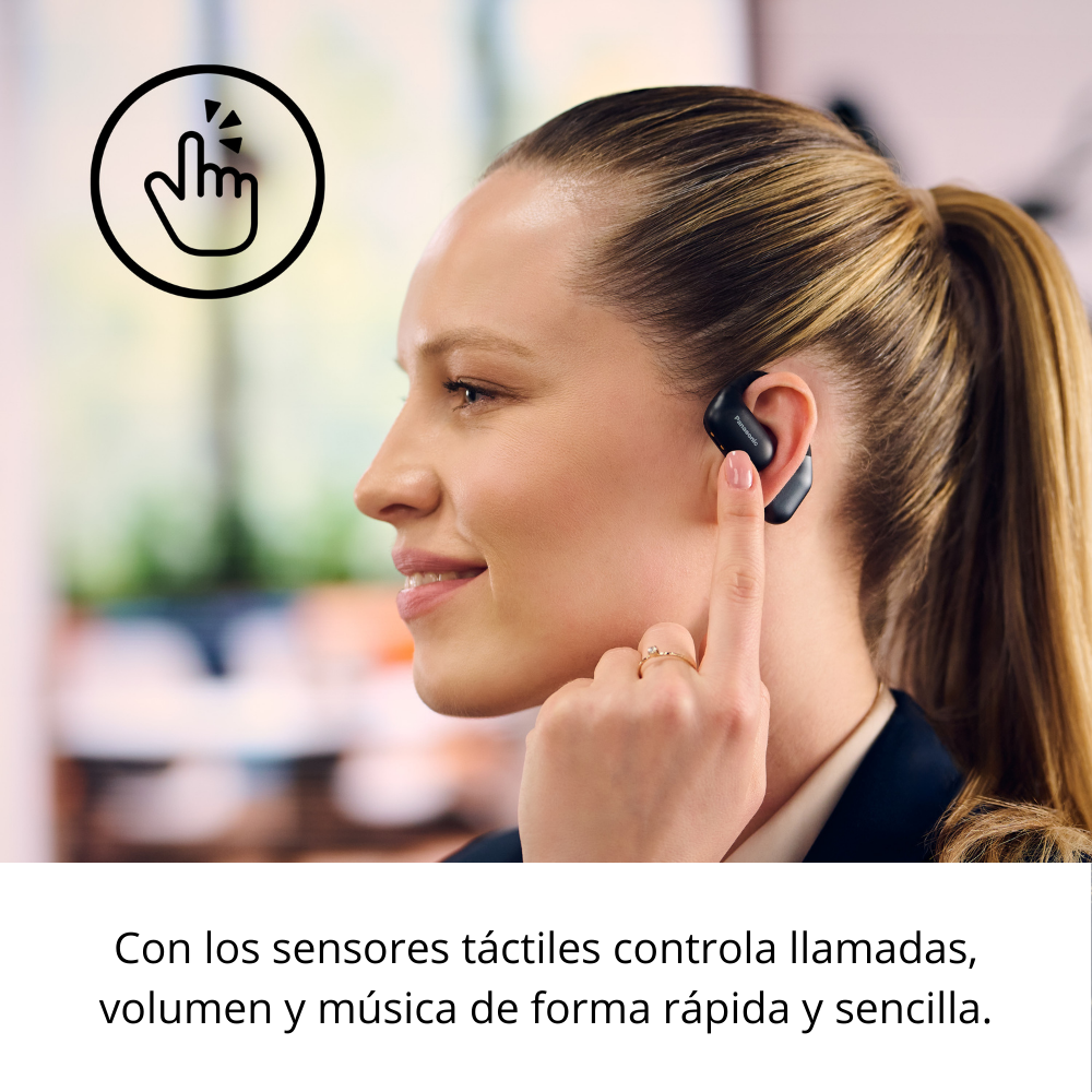 AUDÍFONOS INALÁMBRICOS TRUE WIRELESS PANASONIC RB-F10DE-C BEIGE OPEN EAR BLUETOOTH - 10