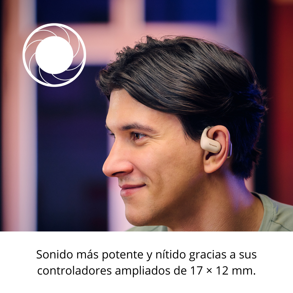 AUDÍFONOS INALÁMBRICOS TRUE WIRELESS PANASONIC RB-F10DE-K NEGRO OPEN EAR BLUETOOTH - 9