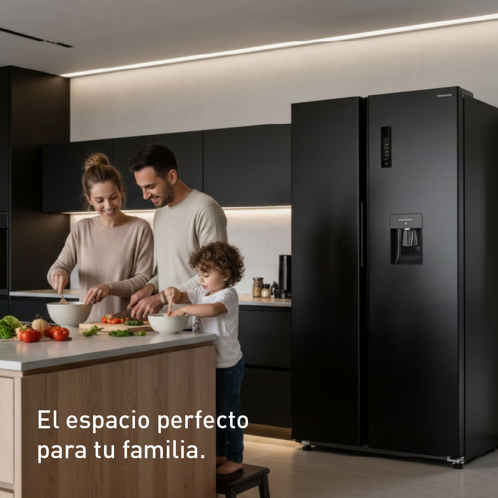 REFRIGERADORA PANASONIC SIDE BY SIDE 610L INVERTER ECONAVI CON DISPENSADOR DE AGUA BLACK INOX NR-BS95PV1XD - 10
