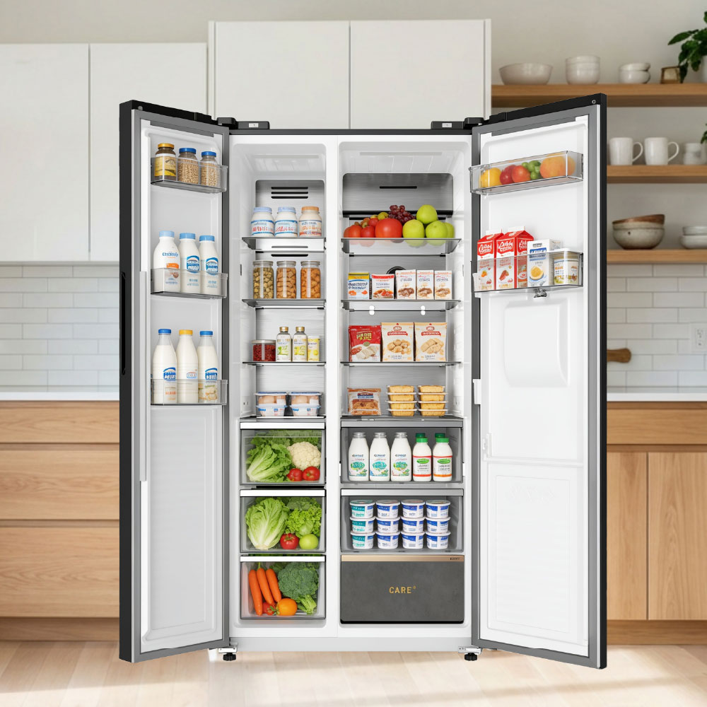 REFRIGERADORA PANASONIC SIDE BY SIDE 610L INVERTER ECONAVI CON DISPENSADOR DE AGUA BLACK INOX NR-BS95PV1XD - 6
