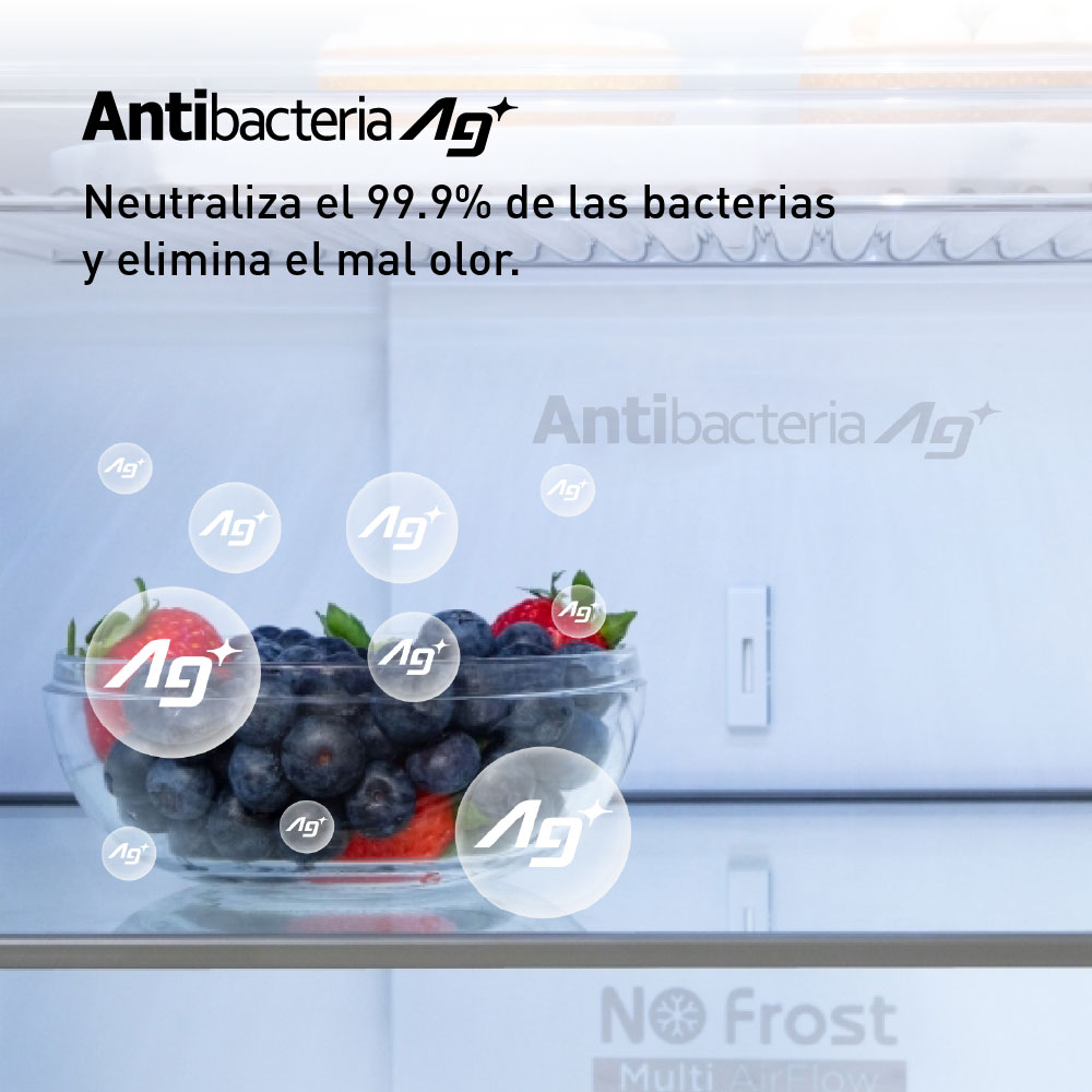 REFRIGERADORA PANASONIC 409L CON DISPENSADOR DE AGUA BLACK INOX NR-BT34PVWBD - 9