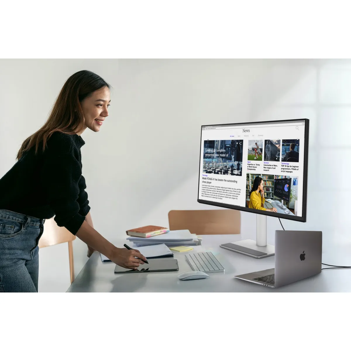 MACBOOK PRO 14' CHIP M5 16GB RAM 1TB SSD + MONITOR LED 24' + TECLADO Y MOUSE MACOS - 8
