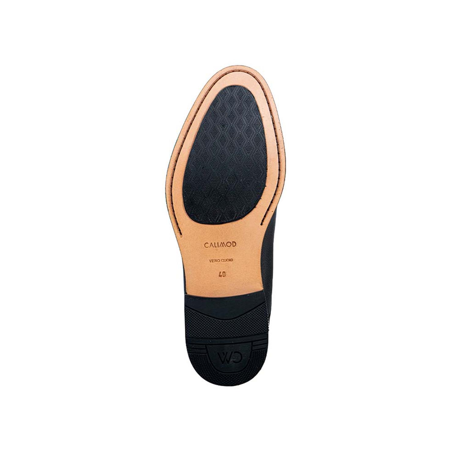 ZAPATOS CASUALES HOMBRE CALIMOD CUERO NEGRO VAE007 - 3