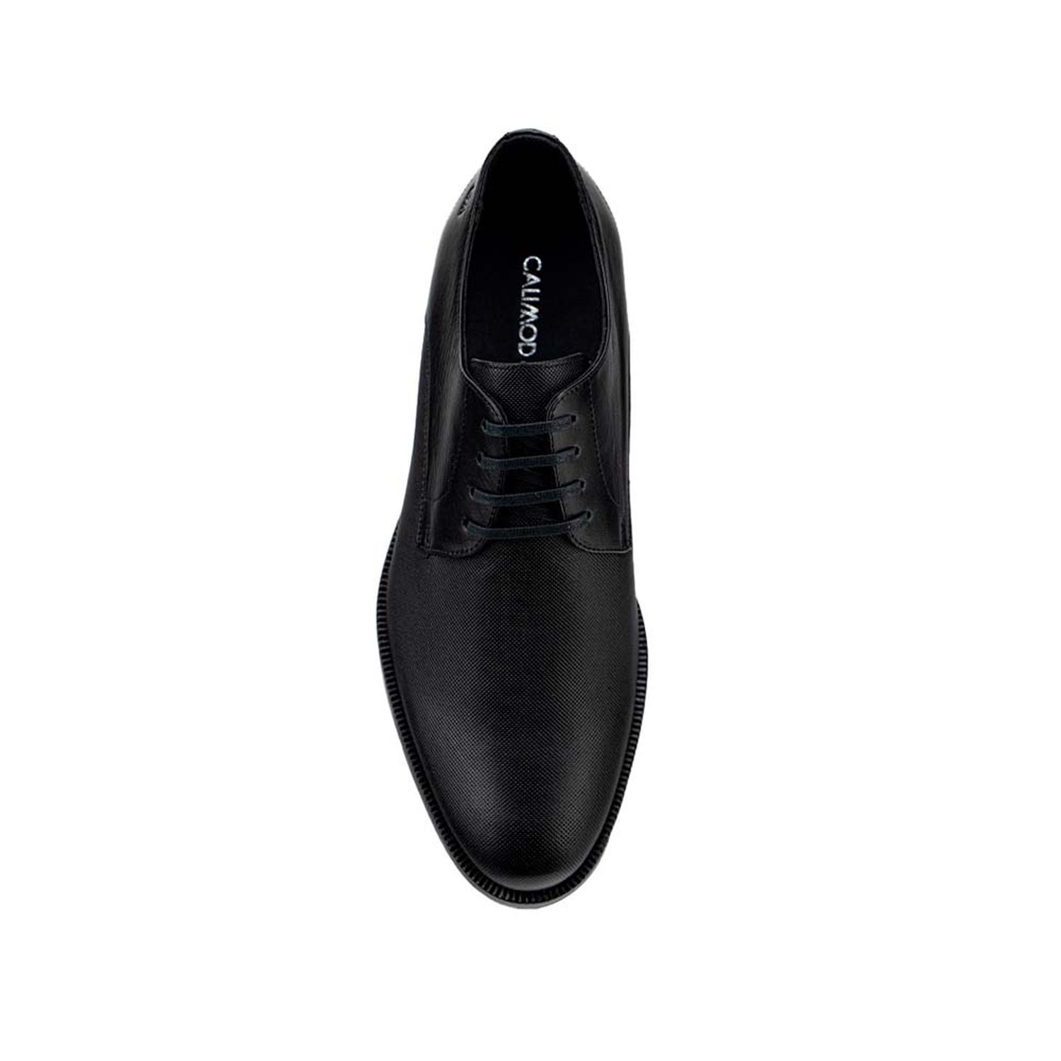 ZAPATOS CASUALES HOMBRE CALIMOD CUERO NEGRO VAE007 - 4