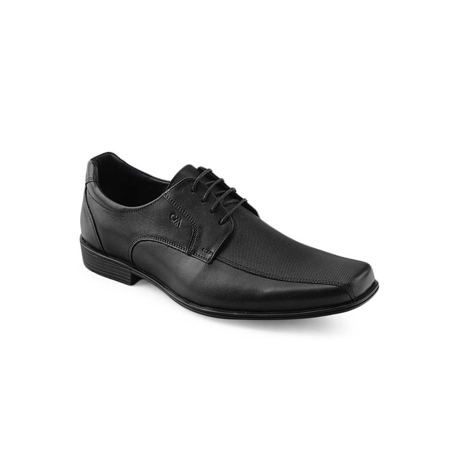 ZAPATOS CASUALES HOMBRE CALIMOD CUERO NEGRO VAR006 - 1