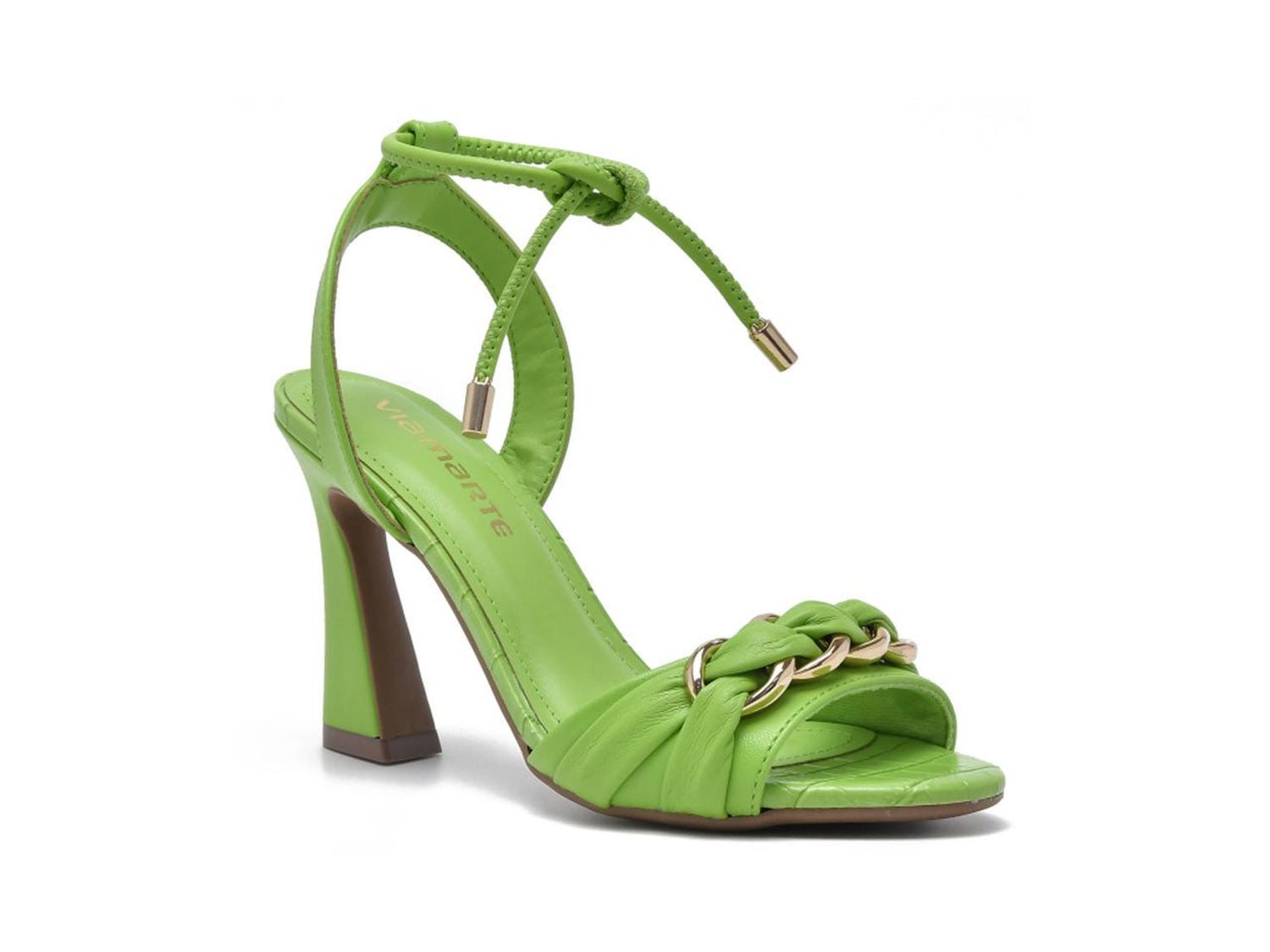 SANDALIAS MUJER VIA MARTE VERDE CLARO 12502 - 1