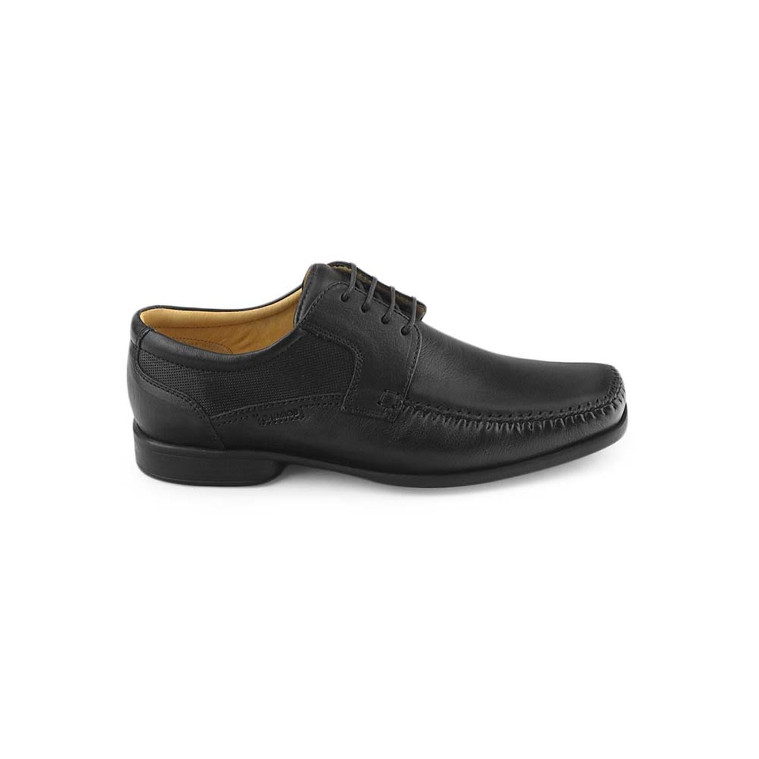 ZAPATOS CASUALES HOMBRE CALIMOD CUERO NEGRO 33006 - 1