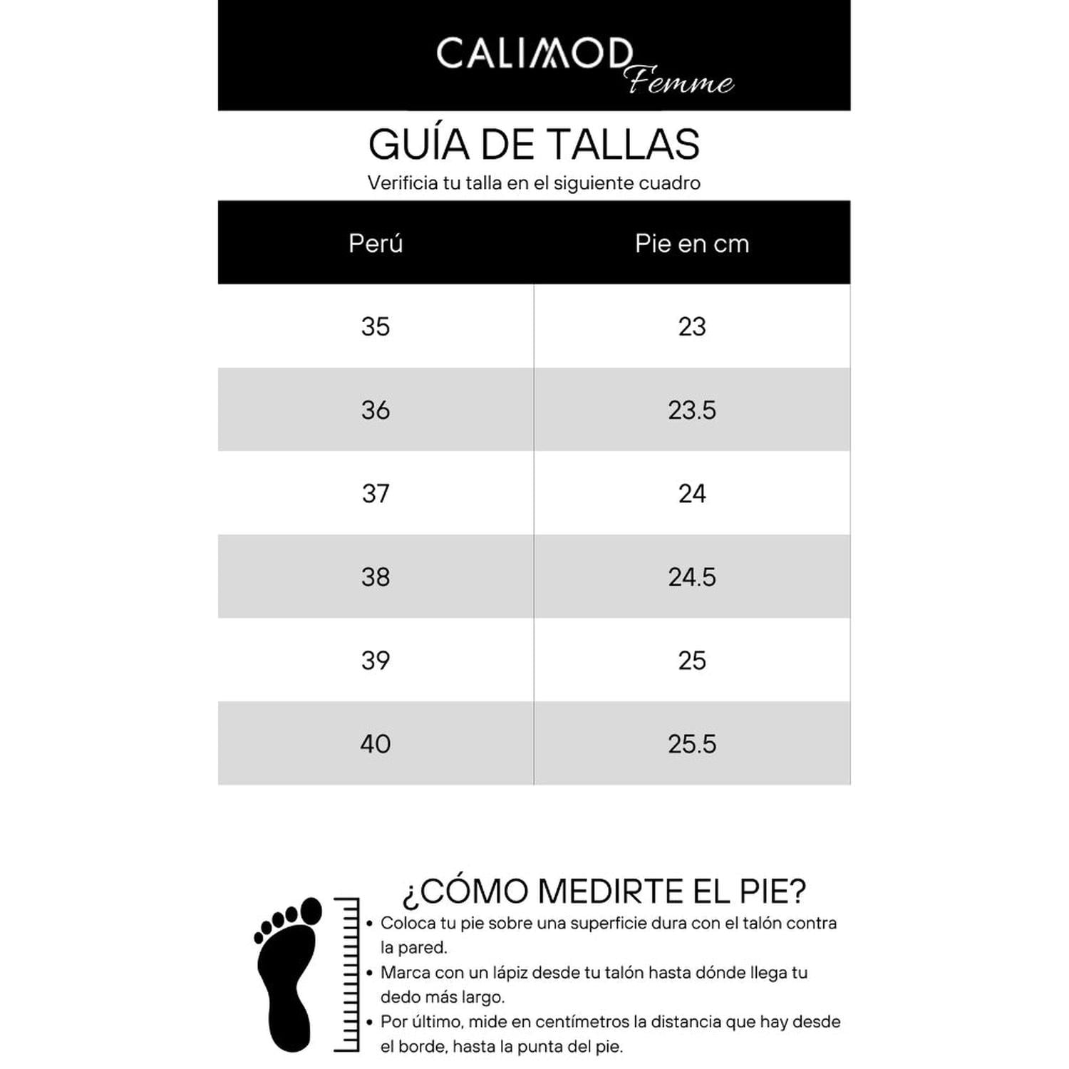 ZAPATOS CASUALES MUJER CALIMOD CUERO CUO-003 FEMME TACO 6 - 4