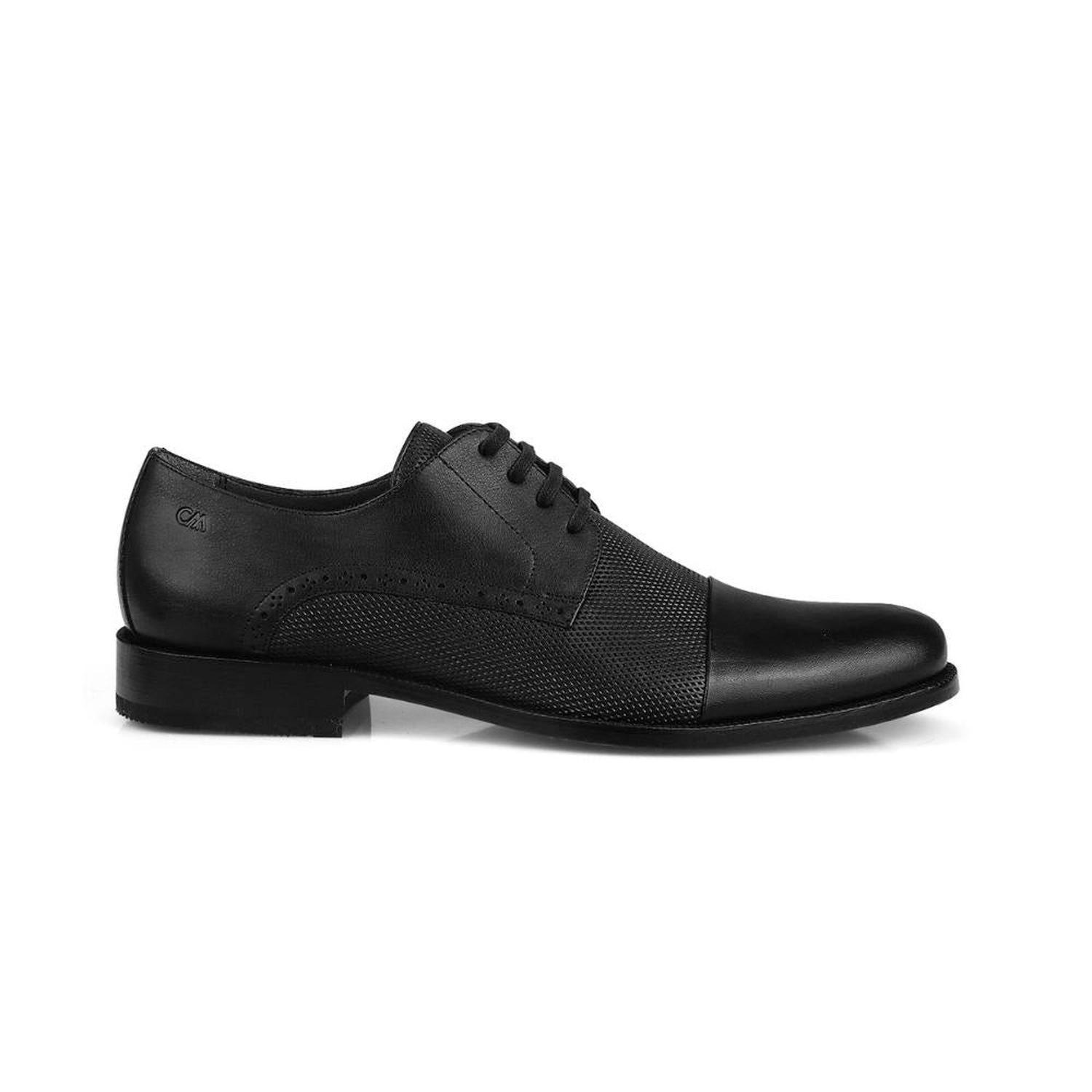 ZAPATOS DE VESTIR HOMBRE CALIMOD CUERO NEGRO VAE003 - 3