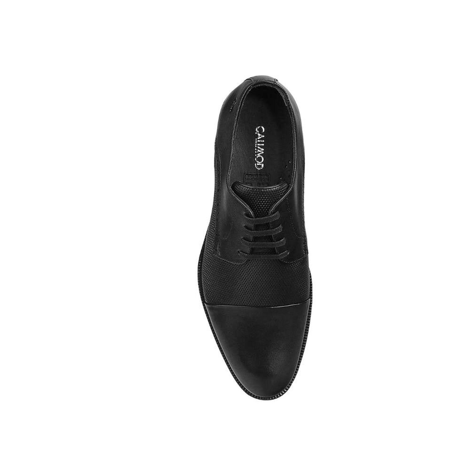 ZAPATOS DE VESTIR HOMBRE CALIMOD CUERO NEGRO VAE003 - 4