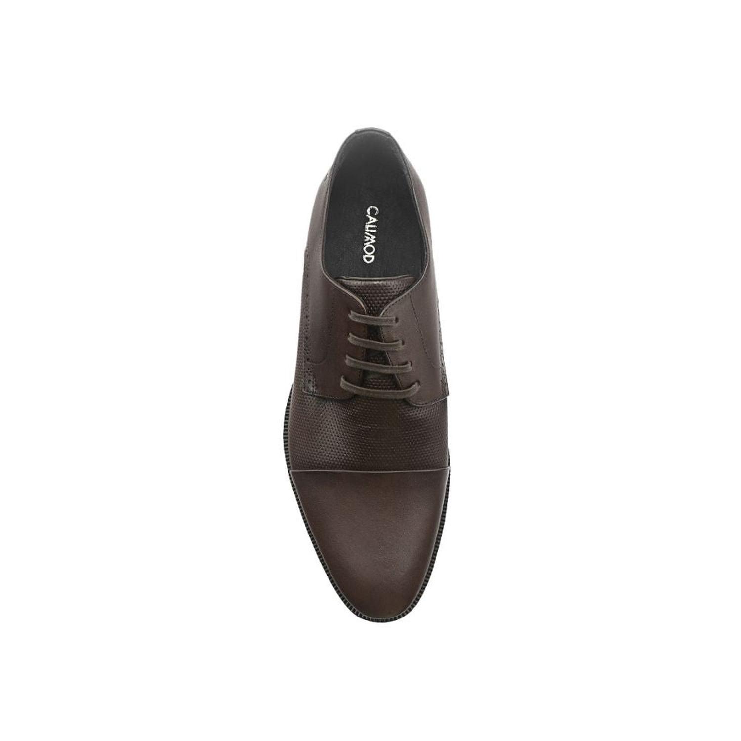 ZAPATOS DE VESTIR HOMBRE CALIMOD CUERO MARRÓN VAE003 - 3