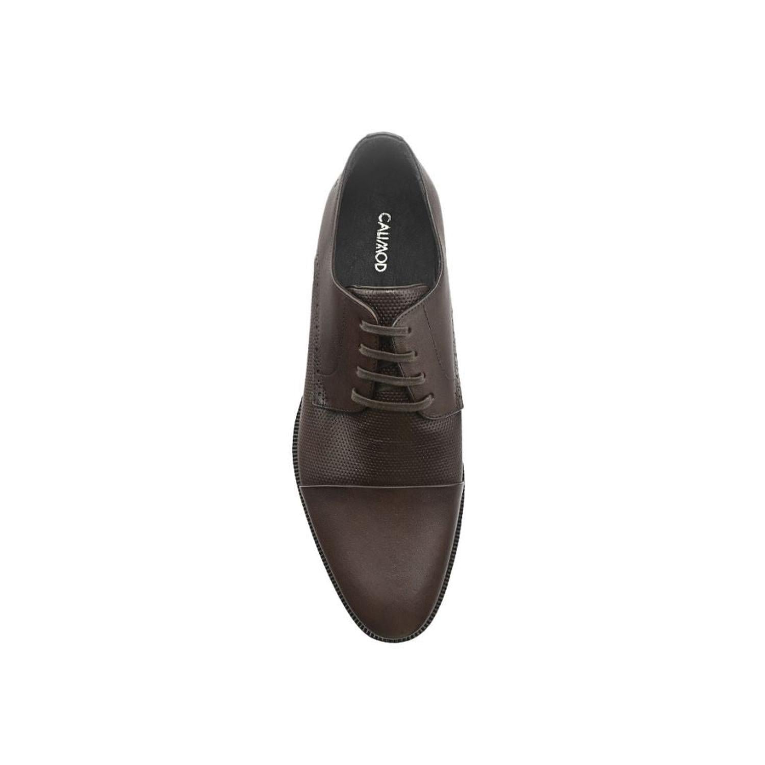 ZAPATOS DE VESTIR HOMBRE CALIMOD CUERO MARRÓN VAE003 - 3