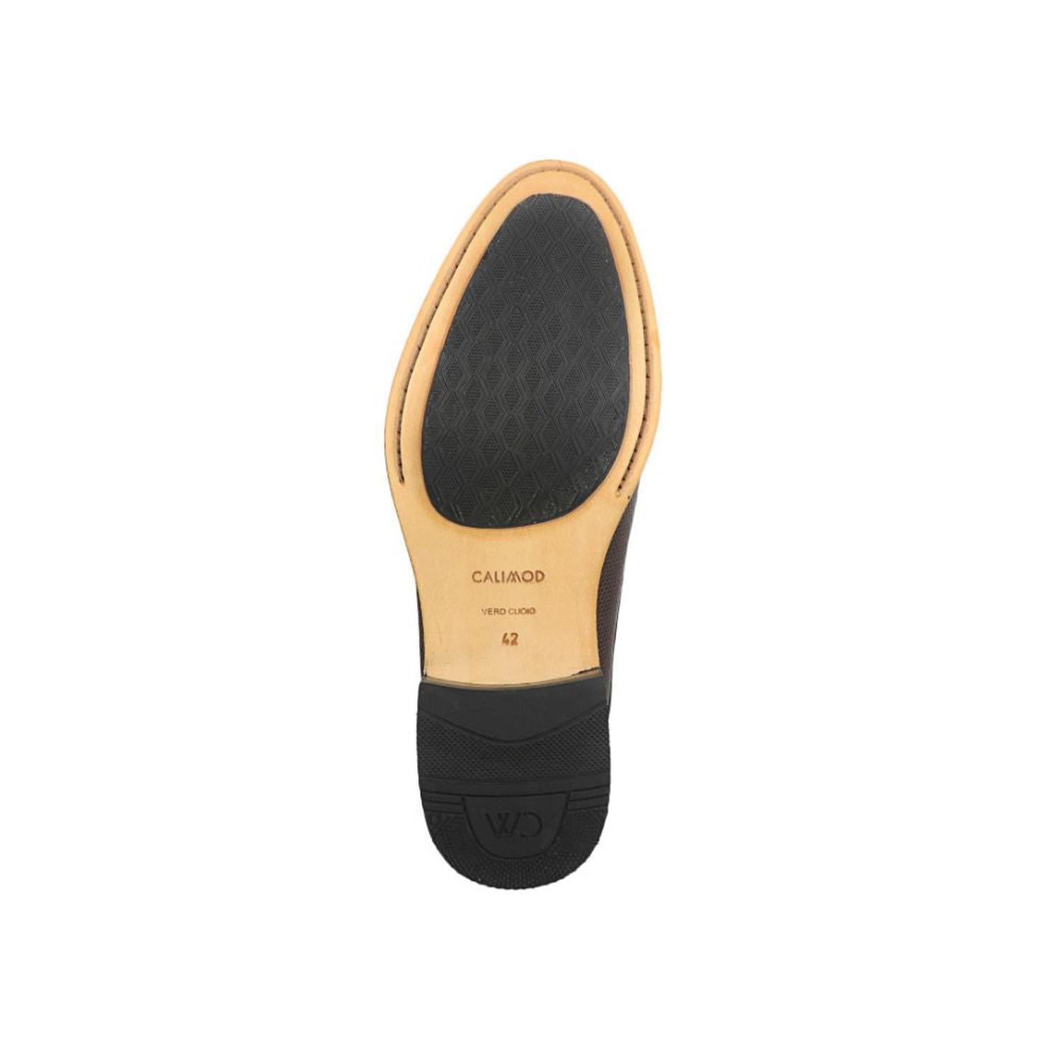 ZAPATOS DE VESTIR HOMBRE CALIMOD CUERO MARRÓN VAE003 - 4