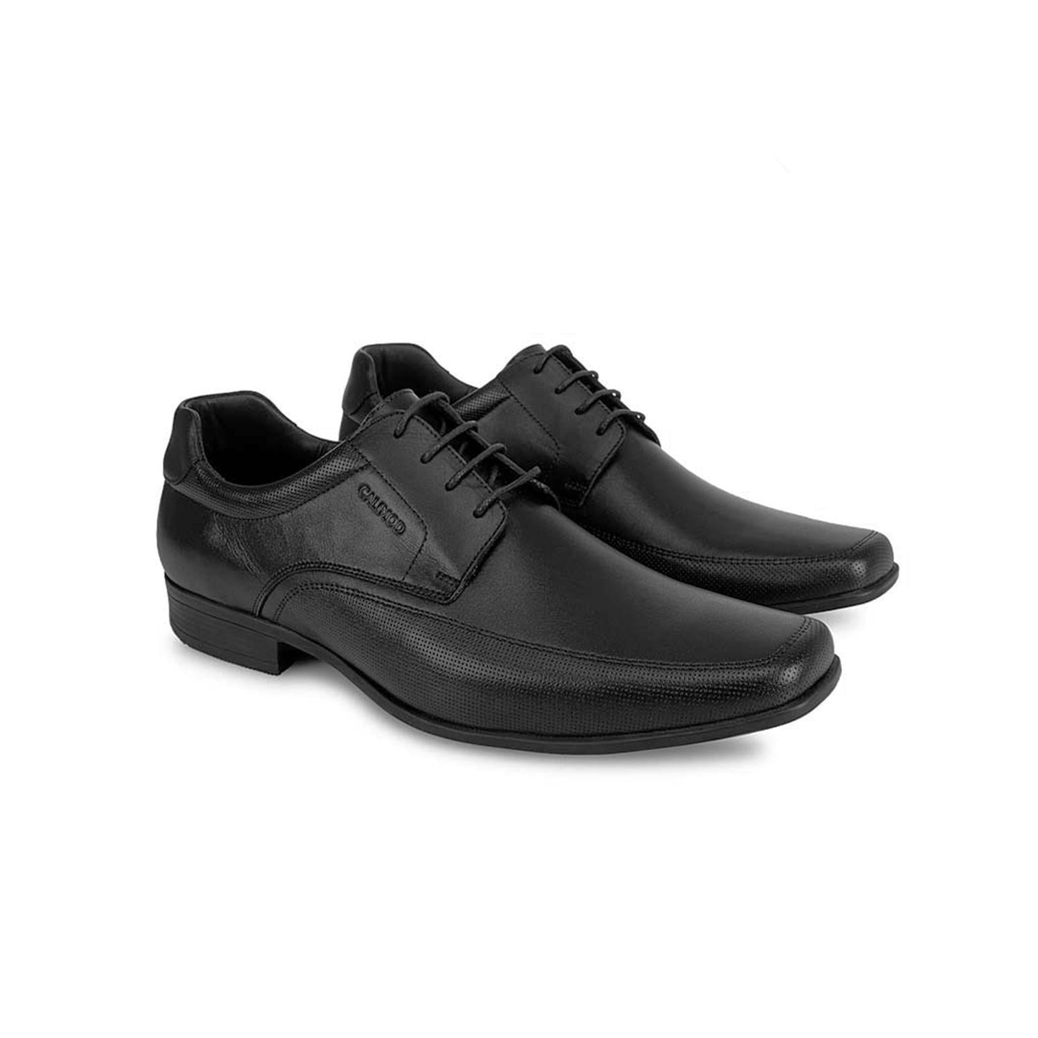 ZAPATO CALIMOD VEM008 NEGRO CASUAL VESTIR CUERO - 3