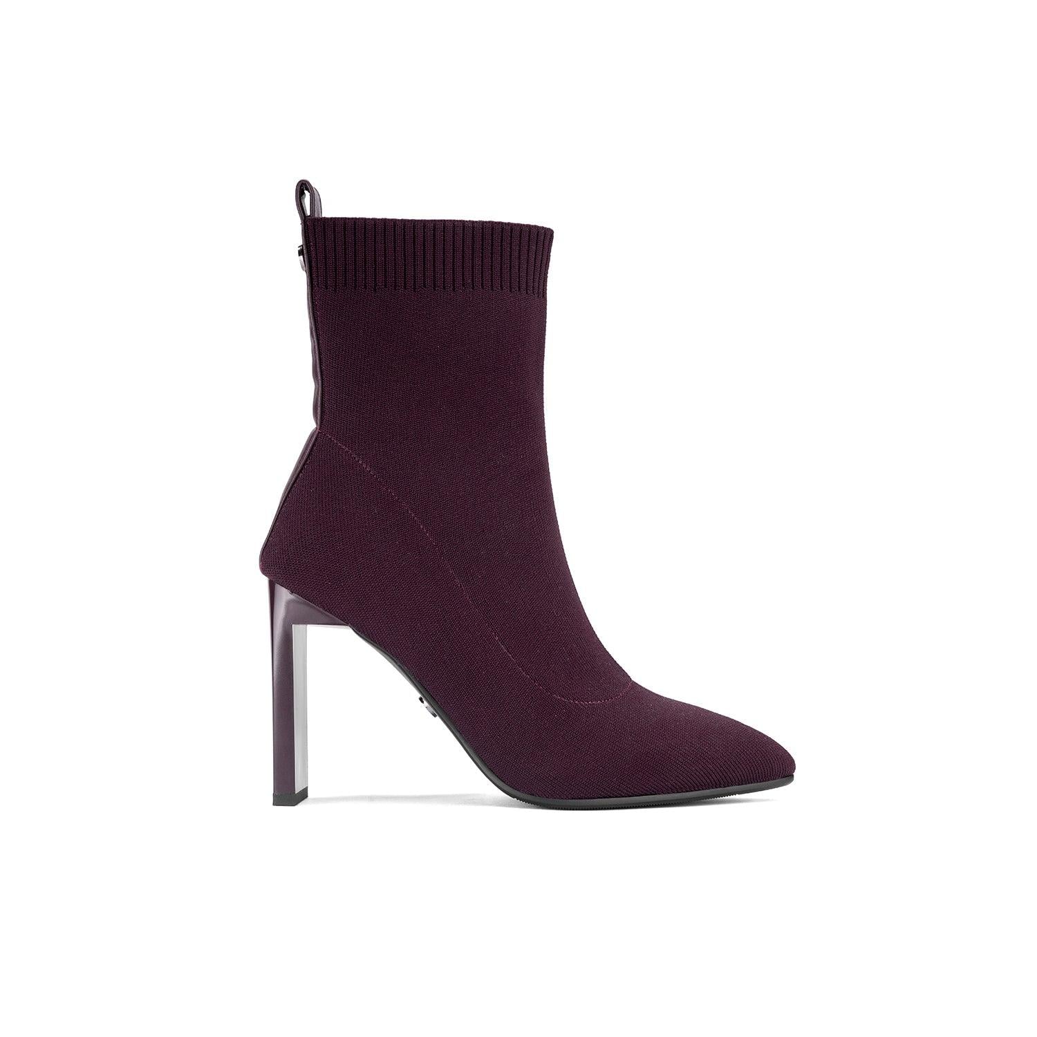 BOTIN VIA UNO DF2823 VINO TEXTIL TACO 9 - 2