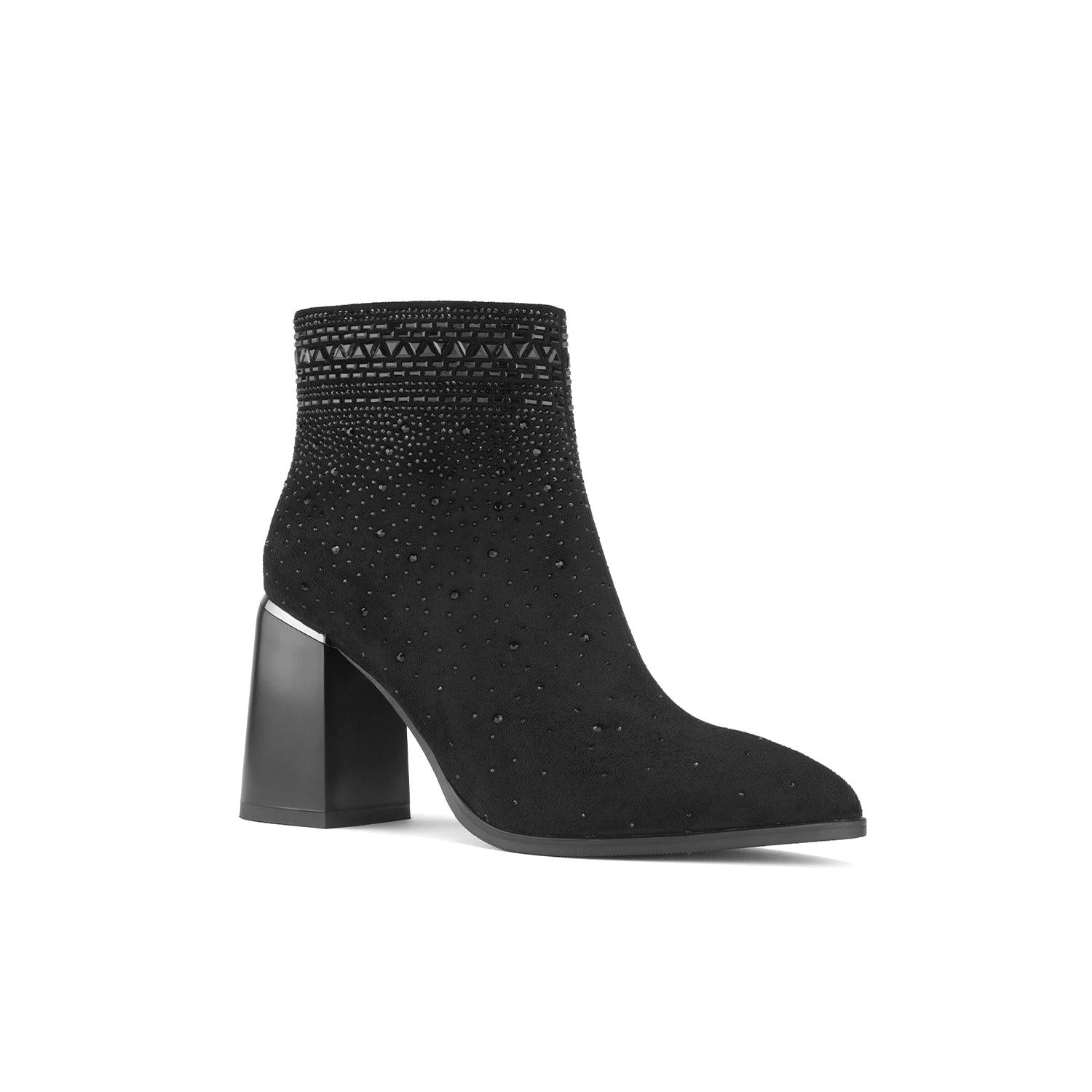 BOTIN VIA UNO BK123 TEXTIL TACO 9 - 1