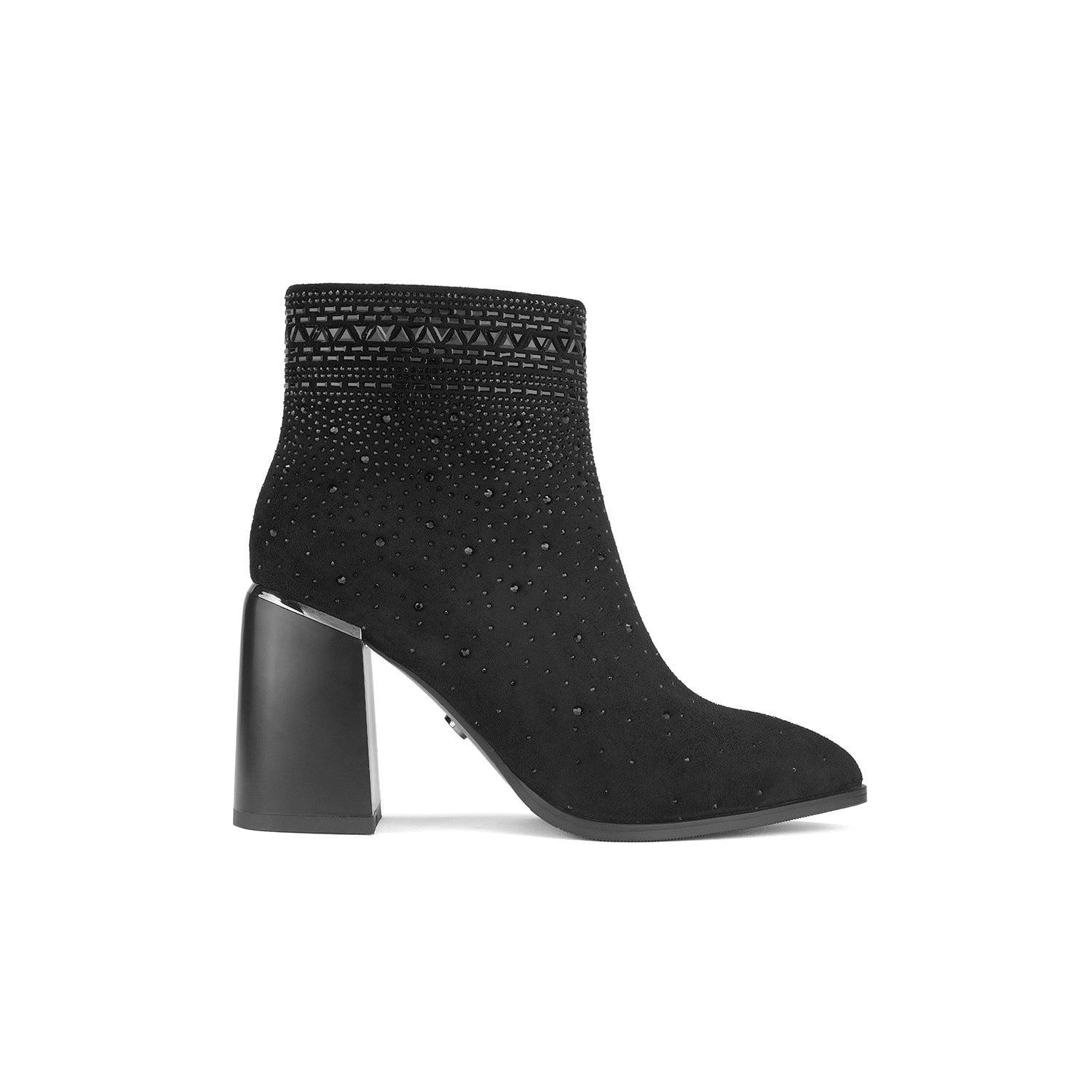 BOTIN VIA UNO BK123 TEXTIL TACO 9 - 2